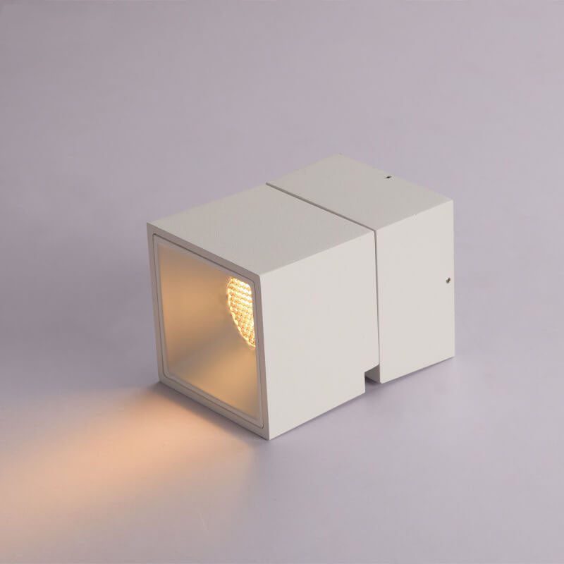 Modern Pure Black White Foldable LED Semi-flush Mount Light
