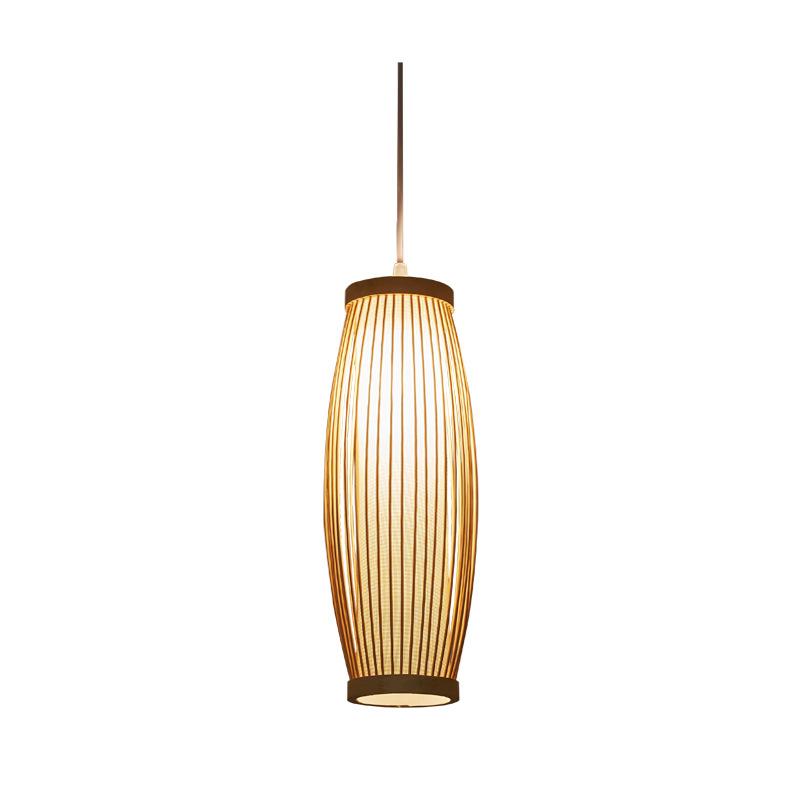 Creative Bamboo Weaving Lantern 1-light Pendant Light
