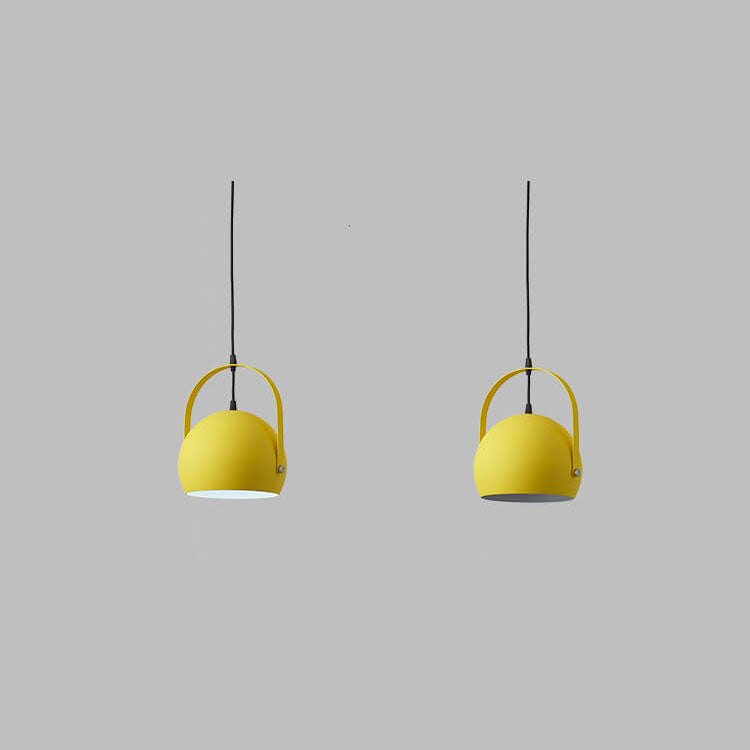 Nordic Macaron Aluminum Semicircle 1-light Pendant Light