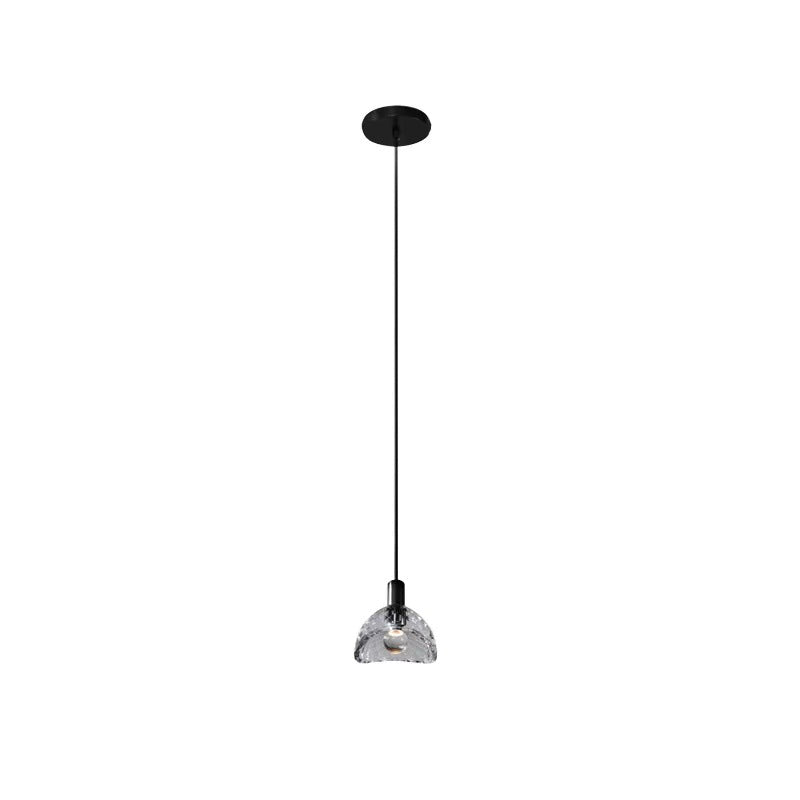 Modern Luxury Full Copper Crystal Lampshade 1 - Light Pendant Light For Dining Room