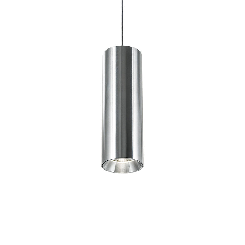 Industrial LED Cylinder Pendant Light - Adjustable Hanging Spot Light For Home Office & Reception
