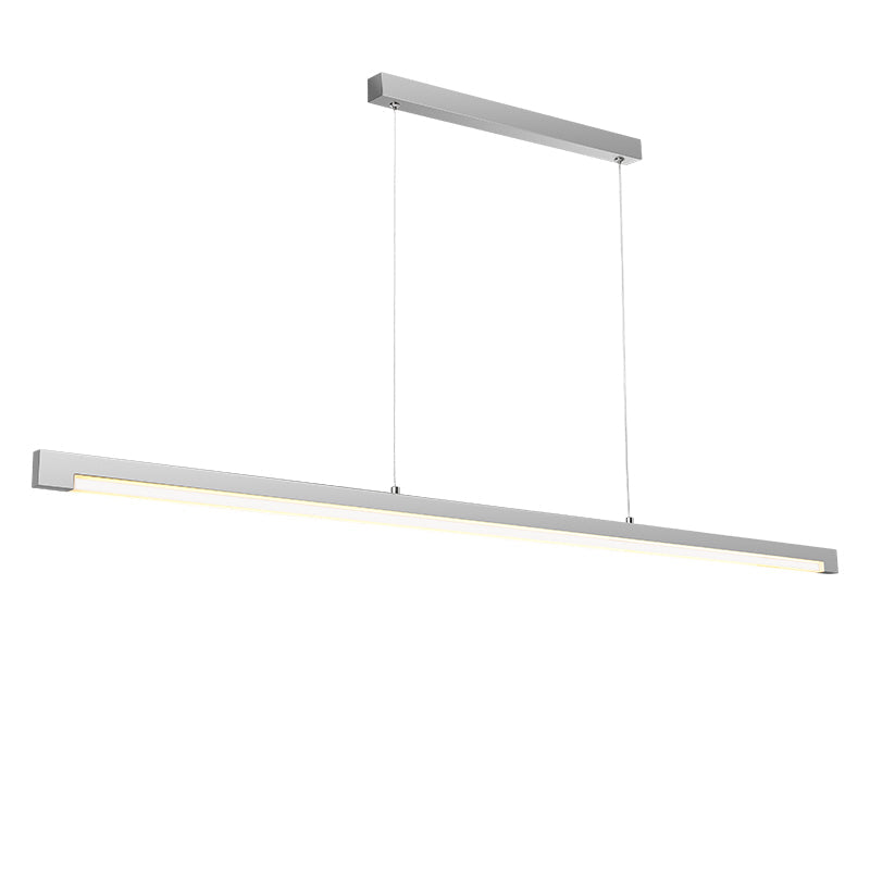 Seamless LED Pendant Light - Modern Minimalist Aluminum Acrylic Design Linear Lighting For Home Office
