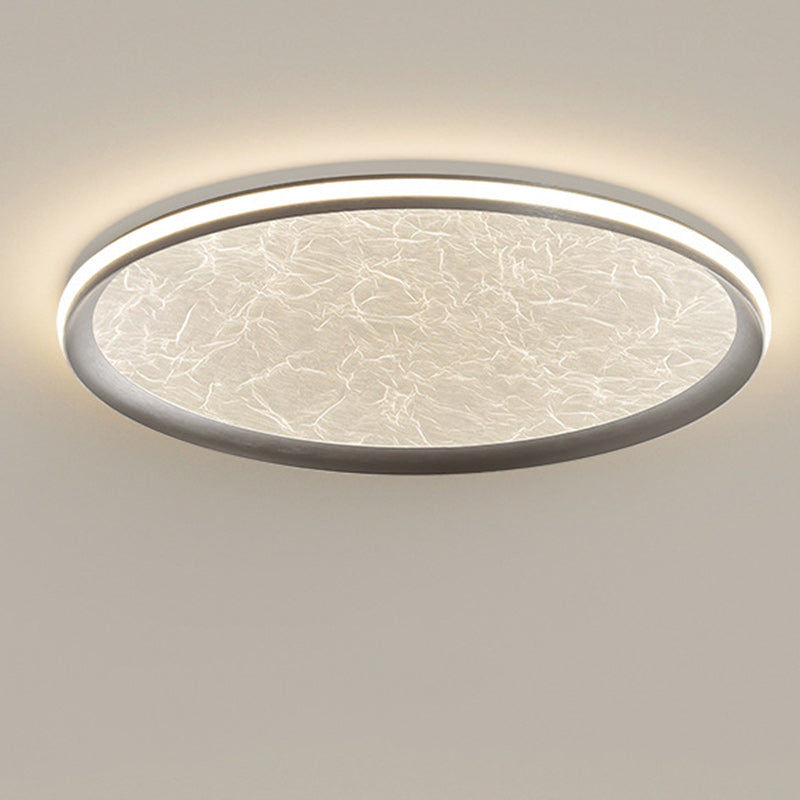Contemporary Luxury Round Iron Aluminum Acrylic LED Flush Mount Ceiling Light For Living Room