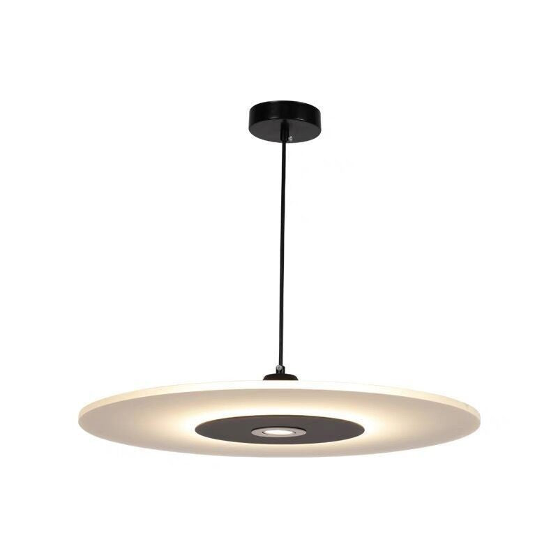 Contemporary Nordic Round Disc UFO Acrylic Shape Iron LED Pendant Light For Dining Room