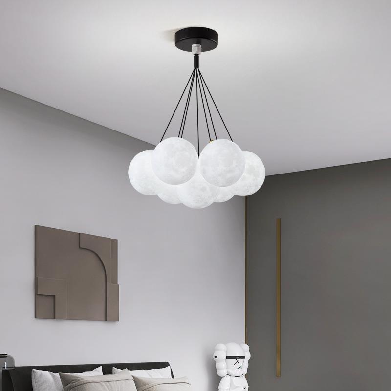 Contemporary Creative Branch Bubbles Iron Resin 7/13 Light Chandelier for Living Room