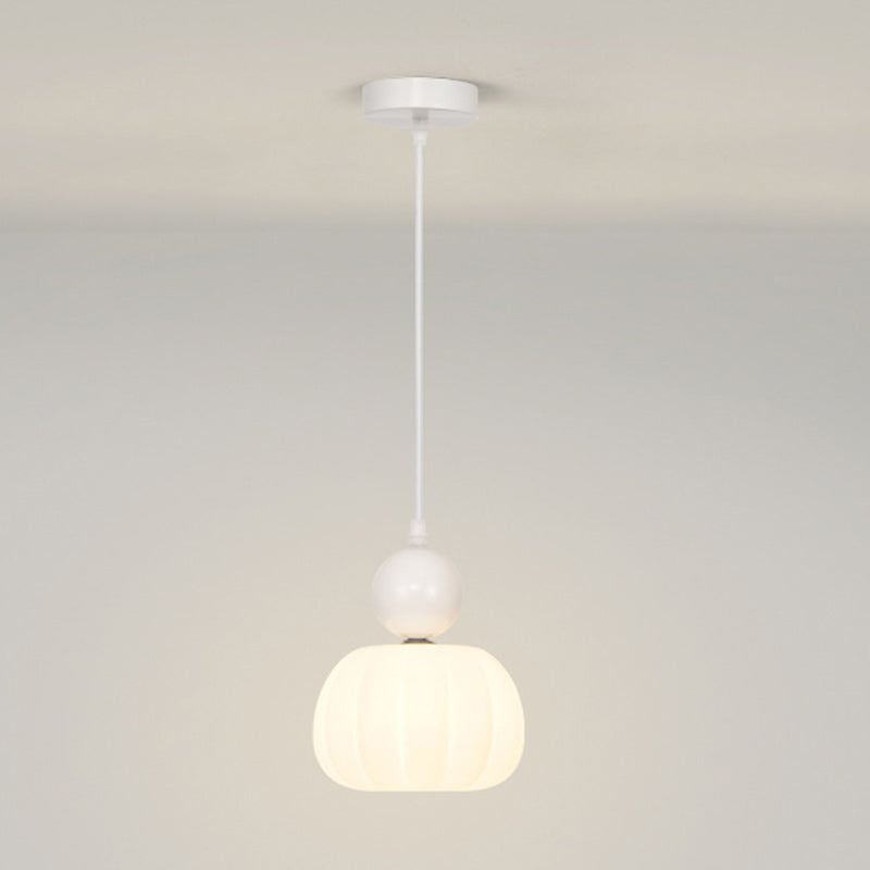Traditional French Iron Acrylic Cotton Flower 1-light Pendant Light for Living Room