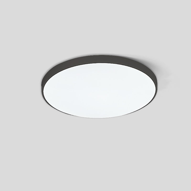 Modern Minimalist Round Acrylic Iron LED Flush Mount Ceiling Light for Living Room