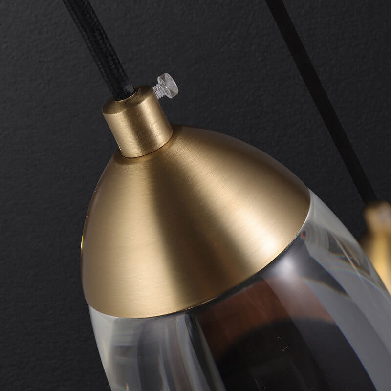 Modern Teardrop Crystal LED Pendant Light