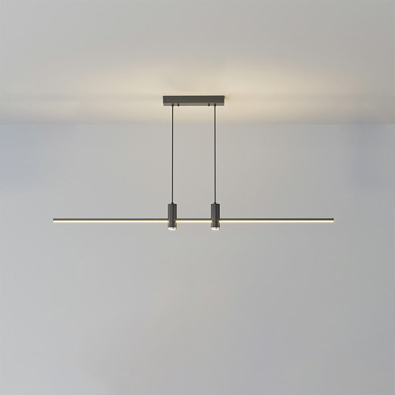 Modern Minimalist Geometric Line Combination LED Island Light Chandelier for Dining Room