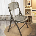 Modern Minimalist Rectangular PP Carbon Steel Desk Chair Backrest Armless For Home Office DFM-F