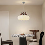 Contemporary Creative Pumpkin Heart-Shaped Iron Acrylic LED Pendent Light For Bedroom