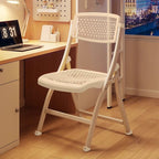Modern Minimalist Rectangular PP Carbon Steel Desk Chair Backrest Armless For Home Office DFM-F