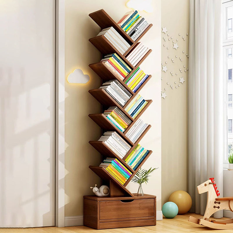 Contemporary Creative Rectangular Eco-Friendly Board 6/8/10/12 Tier Bookshelves For Home Office DFM-F