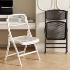 Modern Minimalist Rectangular PP Carbon Steel Desk Chair Backrest Armless For Home Office DFM-F
