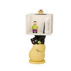 Lumendat Contemporary Creative Kids MDF Resin Pear Square Shape Nightstand 2-Tier For Living Room & Bedroom Lumendat