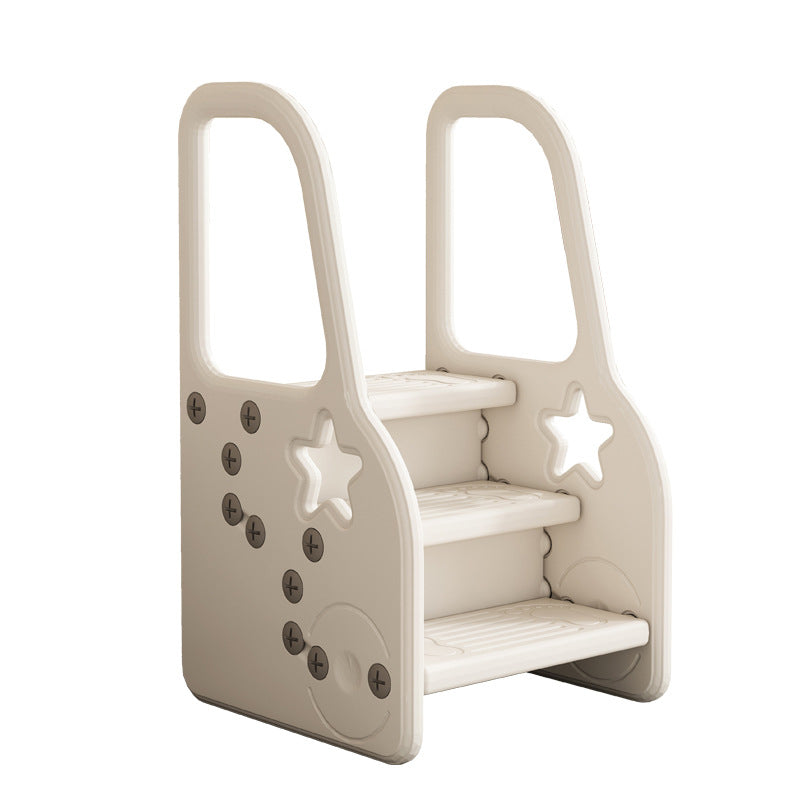Lumendat Contemporary Scandinavian High Density Polyethylene Kids Step Stool 2/3-Step For Living Room Lumendat