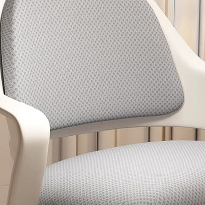 Modern Minimalist Rectangular Nylon Steel Soft PU Latex Mesh Fabric Desk Chair Backrest Armrest For Home Office