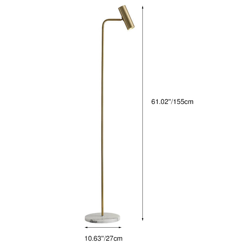 Industrial Iron Simple Lamp Base Adjustable LED Standing Floor Lamp Lumendat