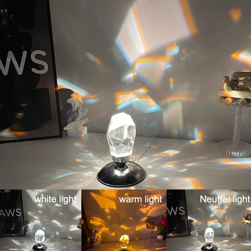 Diamond Crystal Luxury Ambient LED Night Light Table Lamp Lumendat