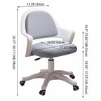 Modern Minimalist Rectangular Nylon Steel Soft PU Latex Mesh Fabric Desk Chair Backrest Armrest For Home Office DFM-F