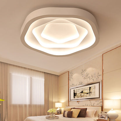 Modern Romantic Rose Shape LED Flush Mount Light Ceiling Light
