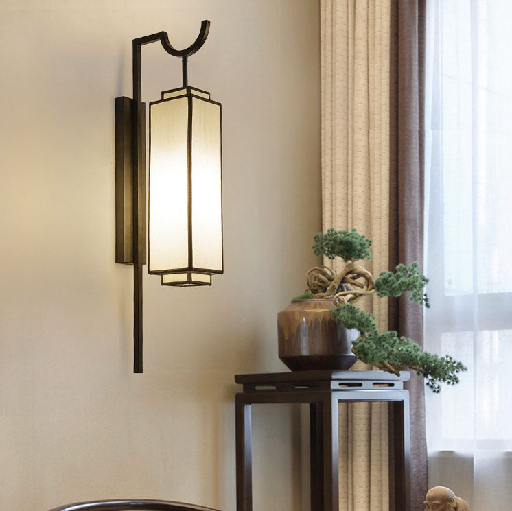 Modern Light Luxury Vintage Iron Cloth 1-Light Wall Sconce Lamp Lumendat