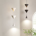 Modern Minimalist Cone Iron Aluminum Acrylic LED Pendant Light for Bedroom