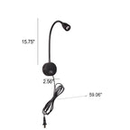 Modern Simple Hose Spotlight Rotatable LED Reading Wall Sconce Lamp