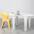 Lumendat Modern Minimalist Plastic Cloud Design Four Legs Kids Table For Living Room Lumendat