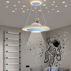 Modern Creative Flying Saucer Space Astronaut Children LED Chandelier Lumendat