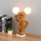 Lumendat Cartoon Creative Bear Khaki Resin Acrylic LED Table Lamp Lumendat