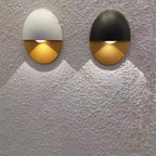 Modern Minimalist Oval Shape Aluminum Outdoor Waterproof LED Wall Sconce Lamp for Outdoor Patio Lumendat