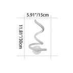 Contemporary Creative Bar Wave Aluminium Acrylic LED Wall Sconce Lamp For Living Room Lumendat