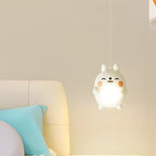 Lumendat Modern Art Deco Kids Iron Acrylic Rabbit LED Pendant Light For Bedroom Lumendat