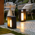 Modern Minimalist Square Frame Stainless Steel Acrylic LED Waterproof Lawn Landscape Light For Outdoor Patio Lumendat