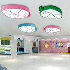 Lumendat Modern Simplicity Kids Metal Acrylic Foliage Elliptical LED Flush Mount Ceiling Light For Bedroom Lumendat