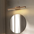 Nordic Minimalist Beechwood Copper Cylinder LED Bathroom Vanity Mirror Front Wall Sconce Lamp For Living Room & Bathroom Lumendat