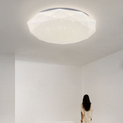 Modern Simplicity Full Sky Star Diamond Shape LED Flush Mount Ceiling Light for Living Room
