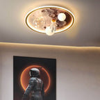 Lumendat Cartoon Childlike Creative Spaceman Design LED Flush Mount Light Lumendat