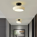 Modern Light Luxury Ceramic Disc 1-light Semi-flush Mount Lighting