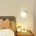 Lumendat Modern Art Deco Kids Iron Acrylic Rabbit LED Pendant Light For Bedroom Lumendat