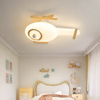 Lumendat Modern Minimalist Kids Airplane Iron PE LED Flush Mount Ceiling Light For Bedroom Lumendat