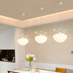 Lumendat Contemporary Creative Kids Cloud Crown Iron PE Crystal LED Pendant Light For Bedroom Lumendat