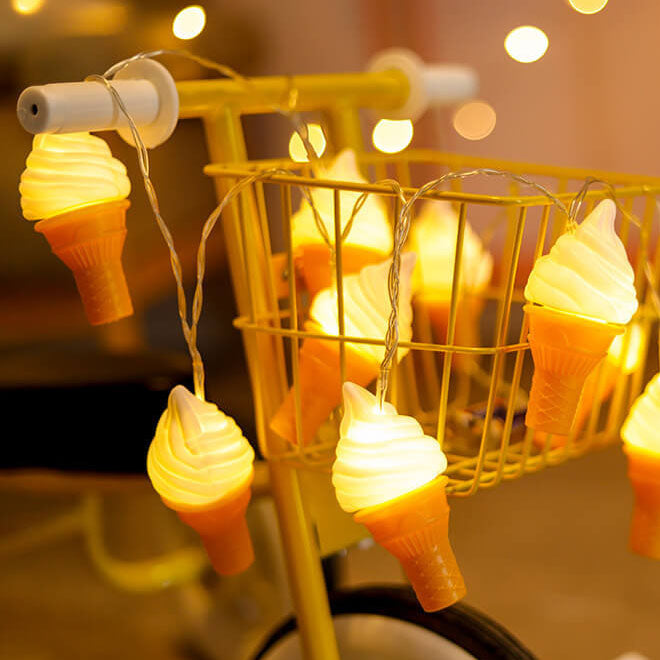 Modern Creative Ice Cream Children LED USB Battery Decoration String Lights Lumendat