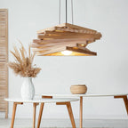 Modern Minimalist Creative Log Triangle 1-light Pendant Light