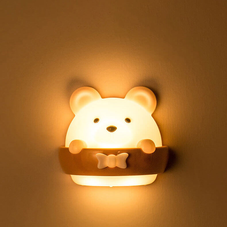 Lumendat Cartoon ABS Creative Bear LED Night Light Wall Sconce Lamp Lumendat