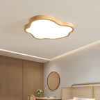 Japanese Minimalist Log Clouds Acrylic LED Flush Mount Ceiling Light