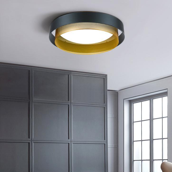 Nordic Minimalist Post-modern Creative Flush Mount Ceiling Lamp BulbSquare