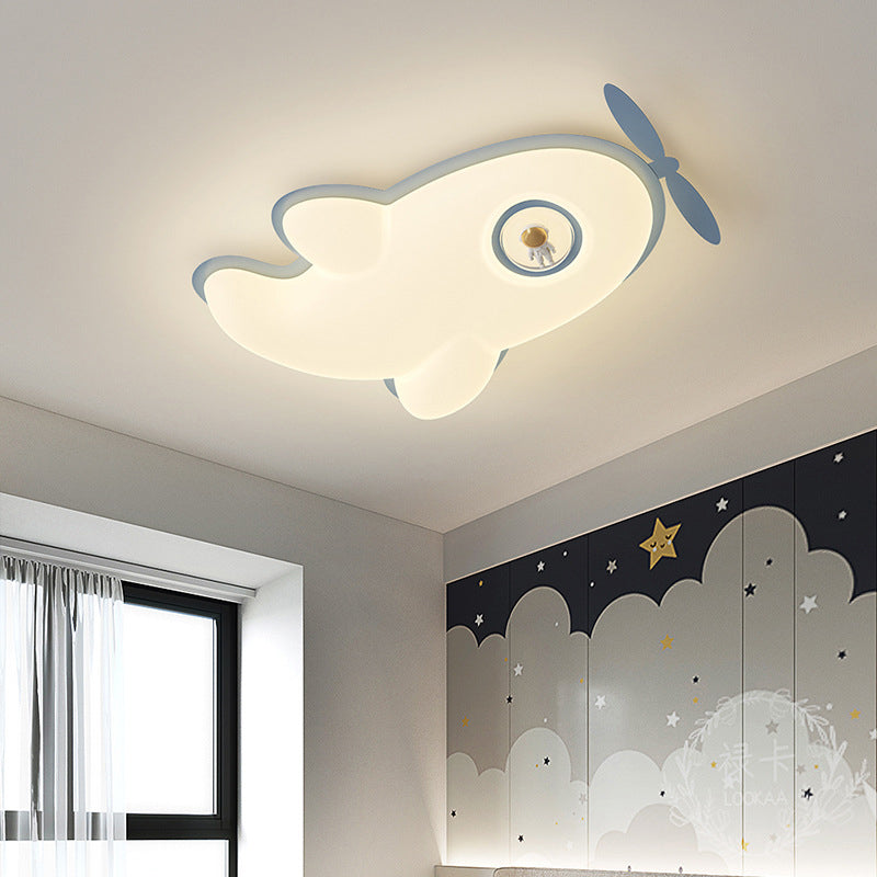 Lumendat Contemporary Nordic Kids Iron PE Plane LED Flush Mount Ceiling Light For Bedroom Lumendat