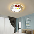 Lumendat Childlike Cartoon Chick Acrylic Round LED Kids Flush Mount Ceiling Light Lumendat